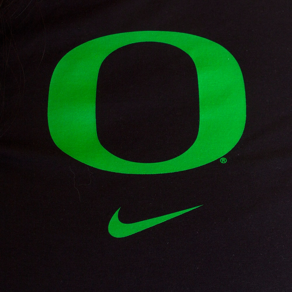 Classic Oregon O, Nike, Black, Crew Neck, Cotton Blend, Women, Football, 683214